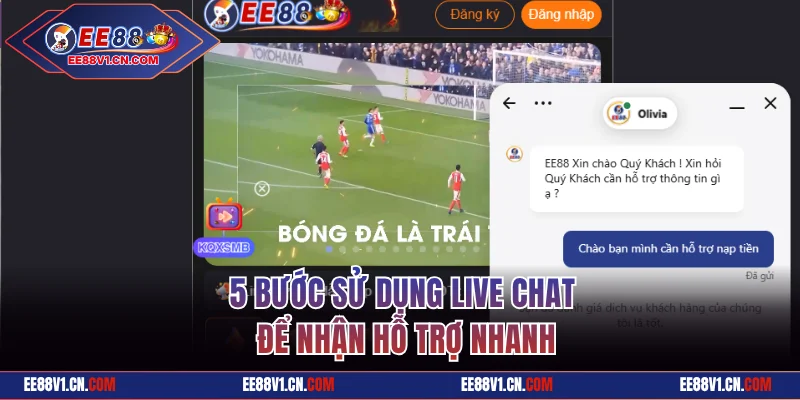 5 bước sử dụng Live Chat để nhận hỗ trợ nhanh