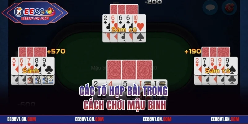 Các tổ hợp bài trong cách chơi Mậu binh