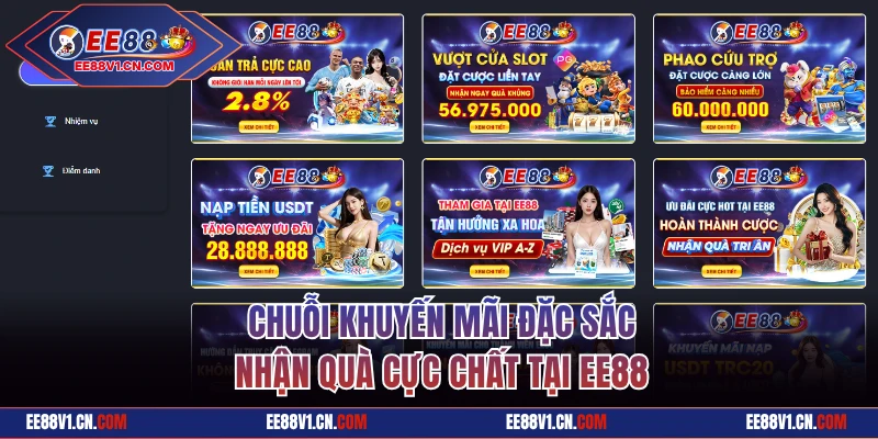Chuỗi khuyến mãi đặc sắc quà cực chất tại EE88