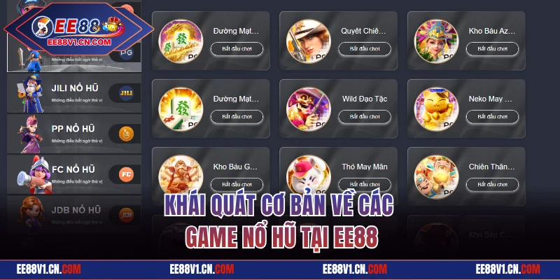 Hướng Dẫn Chơi Game Nổ Hũ Nhanh Và Thưởng Lớn Tại EE88 1 Khái quát cơ bản về các game slot Jackpot tại EE88